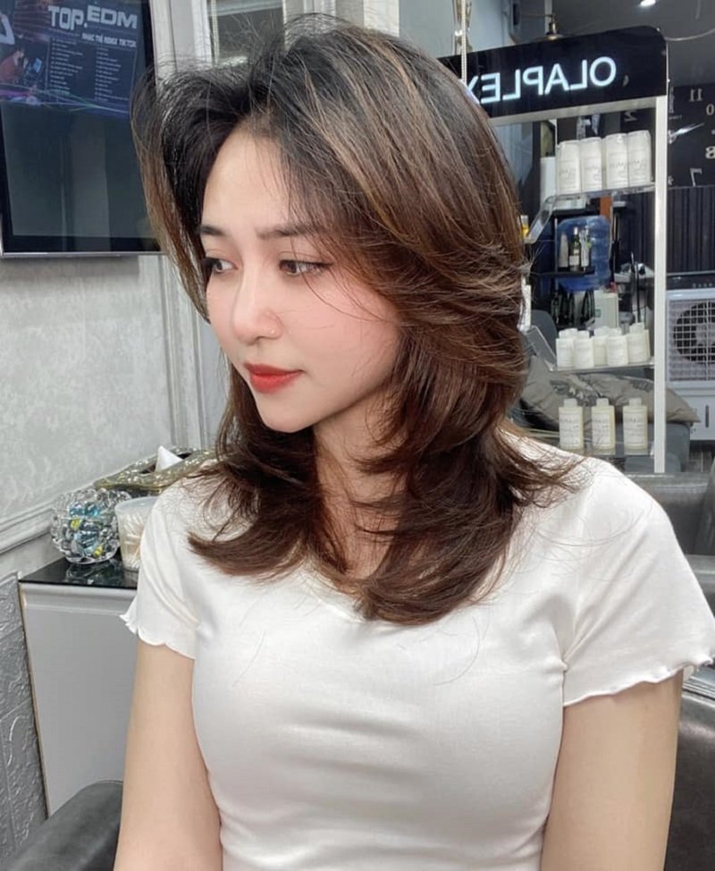 tóc mullet ngắn