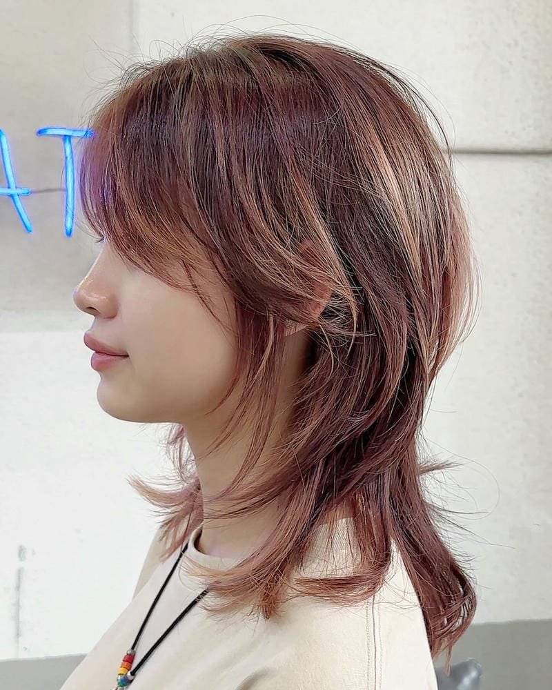 tóc mullet nữ dài