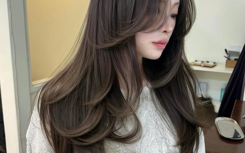 tóc mullet nữ dài