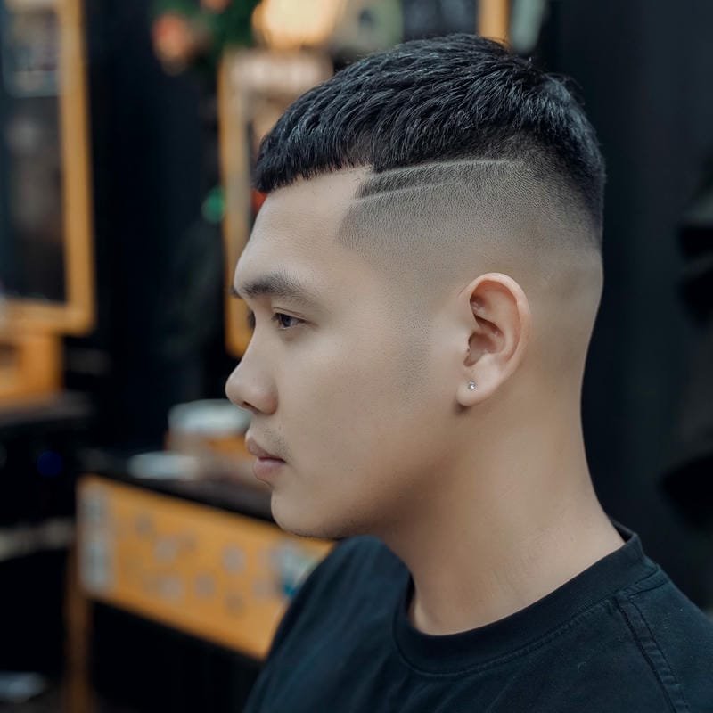 tóc nam mái ngắn