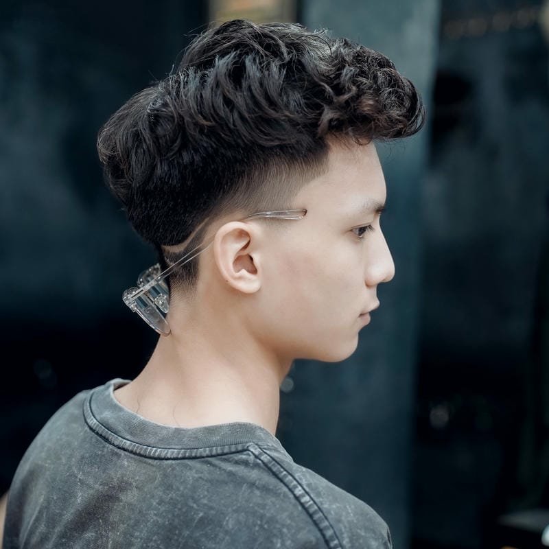 tóc short quiff dài