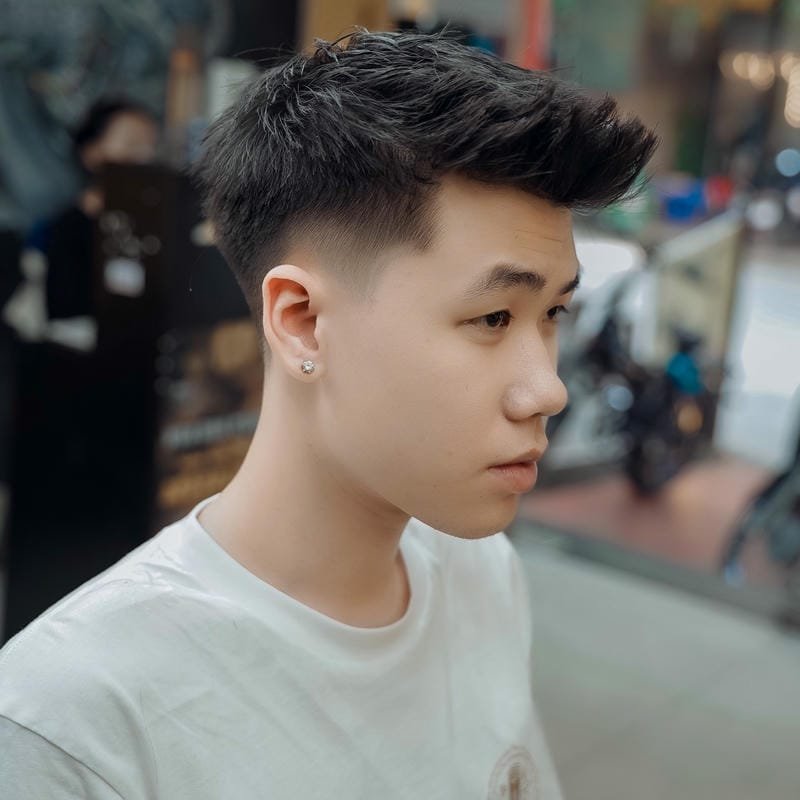 tóc short quiff nam