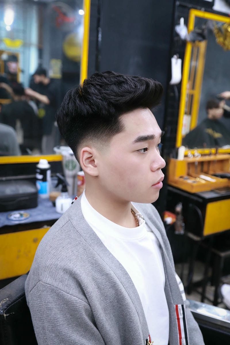 tóc short quiff ngắn