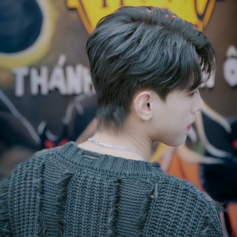 uốn layer mullet nam