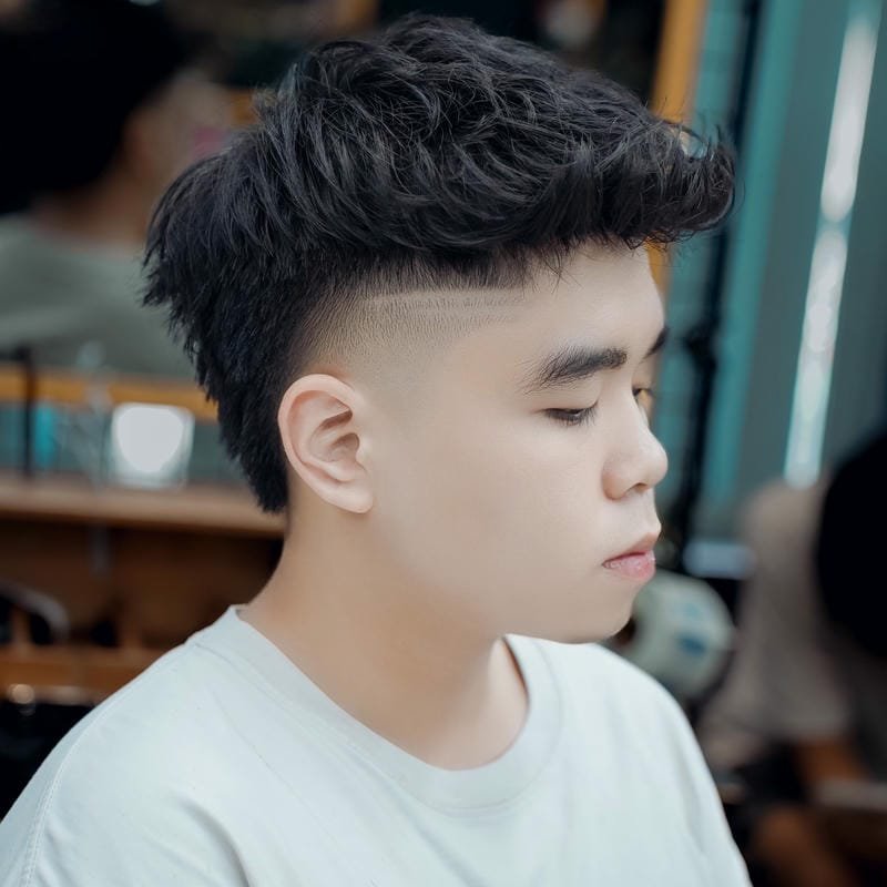 vuốt tóc short quiff