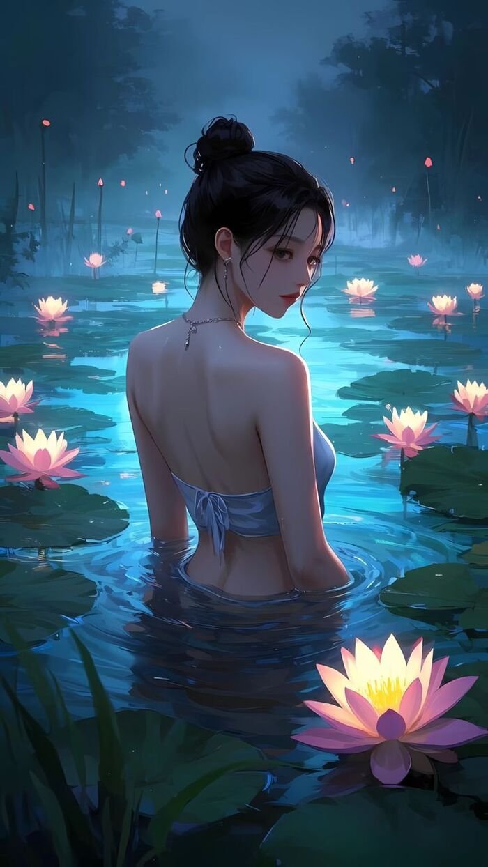 hình nền cô gái 4d